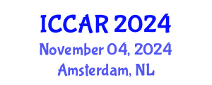International Conference on Control, Automation and Robotics (ICCAR) November 04, 2024 - Amsterdam, Netherlands