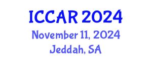 International Conference on Control, Automation and Robotics (ICCAR) November 11, 2024 - Jeddah, Saudi Arabia