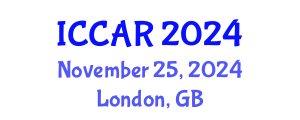 International Conference on Control, Automation and Robotics (ICCAR) November 25, 2024 - London, United Kingdom
