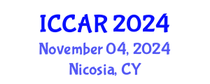 International Conference on Control, Automation and Robotics (ICCAR) November 04, 2024 - Nicosia, Cyprus