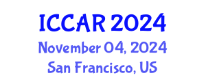 International Conference on Control, Automation and Robotics (ICCAR) November 04, 2024 - San Francisco, United States