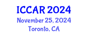 International Conference on Control, Automation and Robotics (ICCAR) November 25, 2024 - Toronto, Canada