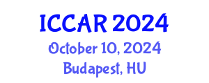 International Conference on Control, Automation and Robotics (ICCAR) October 10, 2024 - Budapest, Hungary
