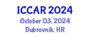 International Conference on Control, Automation and Robotics (ICCAR) October 03, 2024 - Dubrovnik, Croatia