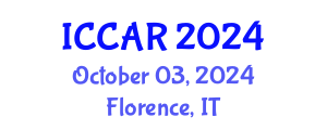 International Conference on Control, Automation and Robotics (ICCAR) October 03, 2024 - Florence, Italy