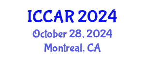 International Conference on Control, Automation and Robotics (ICCAR) October 28, 2024 - Montreal, Canada