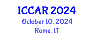 International Conference on Control, Automation and Robotics (ICCAR) October 10, 2024 - Rome, Italy