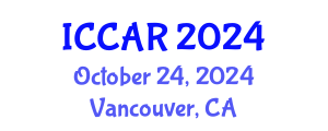 International Conference on Control, Automation and Robotics (ICCAR) October 24, 2024 - Vancouver, Canada