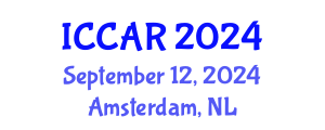 International Conference on Control, Automation and Robotics (ICCAR) September 12, 2024 - Amsterdam, Netherlands