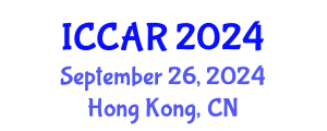 International Conference on Control, Automation and Robotics (ICCAR) September 26, 2024 - Hong Kong, China