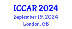 International Conference on Control, Automation and Robotics (ICCAR) September 19, 2024 - London, United Kingdom
