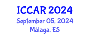 International Conference on Control, Automation and Robotics (ICCAR) September 05, 2024 - Málaga, Spain