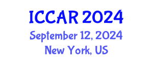 International Conference on Control, Automation and Robotics (ICCAR) September 12, 2024 - New York, United States