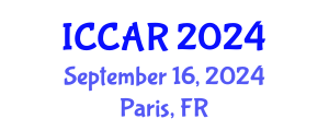 International Conference on Control, Automation and Robotics (ICCAR) September 16, 2024 - Paris, France