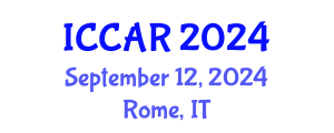 International Conference on Control, Automation and Robotics (ICCAR) September 12, 2024 - Rome, Italy