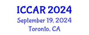 International Conference on Control, Automation and Robotics (ICCAR) September 19, 2024 - Toronto, Canada