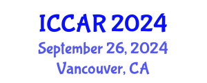 International Conference on Control, Automation and Robotics (ICCAR) September 26, 2024 - Vancouver, Canada