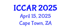 International Conference on Control, Automation and Robotics (ICCAR) April 15, 2025 - Cape Town, South Africa