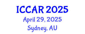 International Conference on Control, Automation and Robotics (ICCAR) April 29, 2025 - Sydney, Australia