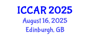 International Conference on Control, Automation and Robotics (ICCAR) August 16, 2025 - Edinburgh, United Kingdom