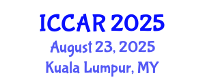 International Conference on Control, Automation and Robotics (ICCAR) August 23, 2025 - Kuala Lumpur, Malaysia