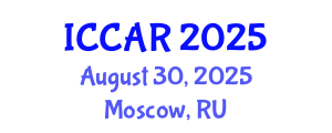 International Conference on Control, Automation and Robotics (ICCAR) August 30, 2025 - Moscow, Russia