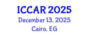 International Conference on Control, Automation and Robotics (ICCAR) December 13, 2025 - Cairo, Egypt