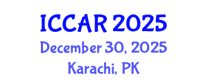International Conference on Control, Automation and Robotics (ICCAR) December 30, 2025 - Karachi, Pakistan