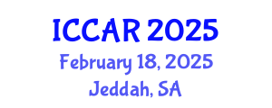 International Conference on Control, Automation and Robotics (ICCAR) February 18, 2025 - Jeddah, Saudi Arabia