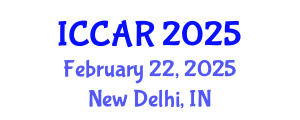 International Conference on Control, Automation and Robotics (ICCAR) February 22, 2025 - New Delhi, India