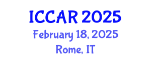 International Conference on Control, Automation and Robotics (ICCAR) February 18, 2025 - Rome, Italy