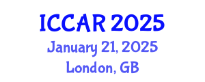 International Conference on Control, Automation and Robotics (ICCAR) January 21, 2025 - London, United Kingdom