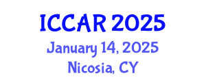 International Conference on Control, Automation and Robotics (ICCAR) January 14, 2025 - Nicosia, Cyprus