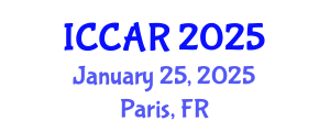 International Conference on Control, Automation and Robotics (ICCAR) January 25, 2025 - Paris, France