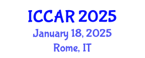 International Conference on Control, Automation and Robotics (ICCAR) January 18, 2025 - Rome, Italy