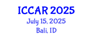International Conference on Control, Automation and Robotics (ICCAR) July 15, 2025 - Bali, Indonesia