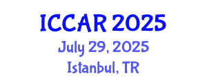 International Conference on Control, Automation and Robotics (ICCAR) July 29, 2025 - Istanbul, Turkey