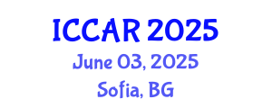 International Conference on Control, Automation and Robotics (ICCAR) June 03, 2025 - Sofia, Bulgaria