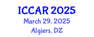 International Conference on Control, Automation and Robotics (ICCAR) March 29, 2025 - Algiers, Algeria