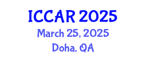International Conference on Control, Automation and Robotics (ICCAR) March 25, 2025 - Doha, Qatar