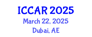 International Conference on Control, Automation and Robotics (ICCAR) March 22, 2025 - Dubai, United Arab Emirates