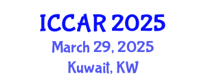 International Conference on Control, Automation and Robotics (ICCAR) March 29, 2025 - Kuwait, Kuwait