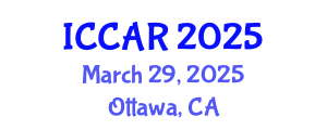 International Conference on Control, Automation and Robotics (ICCAR) March 29, 2025 - Ottawa, Canada