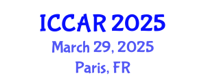 International Conference on Control, Automation and Robotics (ICCAR) March 29, 2025 - Paris, France