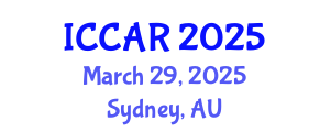 International Conference on Control, Automation and Robotics (ICCAR) March 29, 2025 - Sydney, Australia