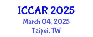 International Conference on Control, Automation and Robotics (ICCAR) March 04, 2025 - Taipei, Taiwan