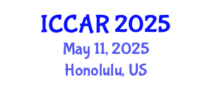 International Conference on Control, Automation and Robotics (ICCAR) May 11, 2025 - Honolulu, United States