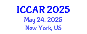 International Conference on Control, Automation and Robotics (ICCAR) May 24, 2025 - New York, United States