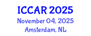International Conference on Control, Automation and Robotics (ICCAR) November 04, 2025 - Amsterdam, Netherlands