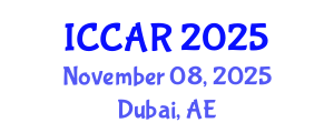 International Conference on Control, Automation and Robotics (ICCAR) November 08, 2025 - Dubai, United Arab Emirates